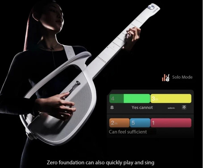 Інтелектуальна електрогітара з автоматичним відтворенням акордів та співом LiberLive C2